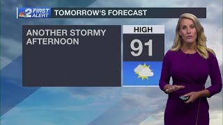 Another stormy afternoon coming Tuesday