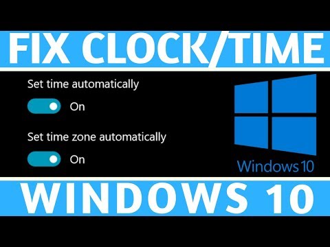 How to Fix the Clock in Windows 10 - Set Clock Time