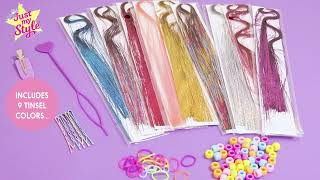 Level Up Your Hair Game with the Just My Style Tinsel Hair Stylist Studio