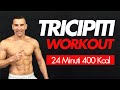 Tricipiti Workout in Casa a Corpo Libero e Manubri | Allenamento Tosto