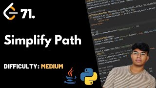Simplify Path | Leet code 71 | Theory + Python + Java