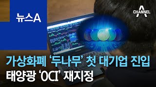 가상화폐 ‘두나무’ 첫 대기업 진입…태양광 ‘OCI’ 재지정 | 뉴스A