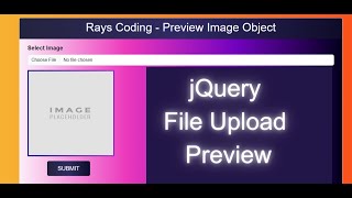jQuery File Upload Preview || Preview Image Before Upload In jQuery