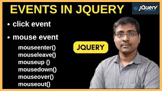 CLICK EVENT | MOUSE EVENTS IN JQUERY | EVENTS IN JQUERY | EXAMPLES
