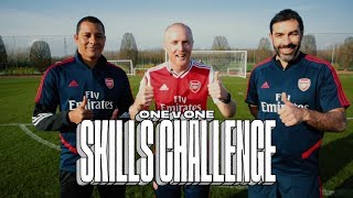 WHAT A GOAL BY GILBERTO! | Theo Baker v Robert Pires v Gilberto Silva | 1 on 1 skills challenge