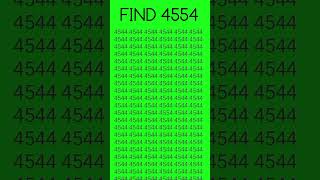 Find 4554 in 5 seconds. #maths #quiz #iq #squidgame #mathematics