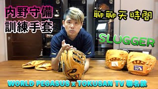 【阿豆物流】聊聊天時間！關於內野守備訓練用手套！WORLD PEGASUS x TOKUSAN TV 聯名款訓練手套 \u0026 久保田 SLUGGER KUBOTA KSG-FGS 平板手套 Pancake