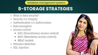 Storage strategies in DBMS | Unit-8 | DBMS Full course for beginners
