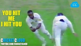 CRICKET FIGHT - BOWLER'S REVENGE - This is why Never Bowl a Bouncer to a Fast Bowler !!