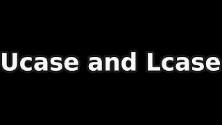String manupulation - Ucase$ and Lcase$ in QBASIC