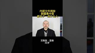 新疆集中营，内部文件揭秘，都关押了一些什么人 #shorts