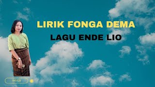 LIRIK LAGU ENDE LIO // LIRIK FONGA DEMA #laguendelio