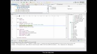Debug step demo in Visual COBOL for Eclipse