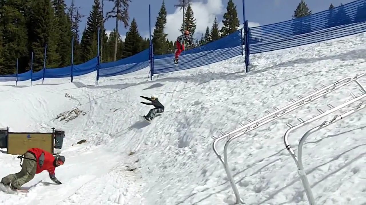 Epic Snowboard Crash Youtube