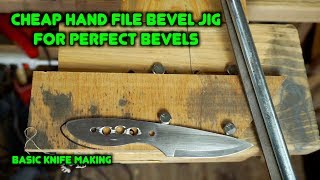 How To Make a Knife Bevel Jig For Knife Making. | Beginner Knife Making Series