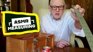 ASMR Grandpa LAYERED SOUNDS Toolbox Measuring Devices (NO TALKING)⛏️😴