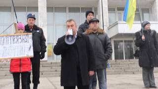 16.02.14_виступ голови Кременчуцької міської організації ВО «Свобода» Сергія Галати