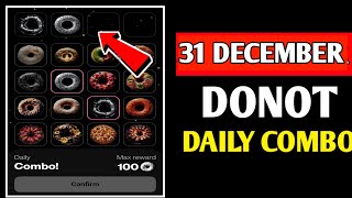 Donot Daily Combo 31 December | Donot Daily Combo Today | Daily Combo Donot | Donot 31 December