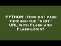 PYTHON : How do I pass through the 