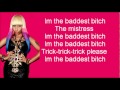 Nicki Minaj - Baddest bitch LYRICS