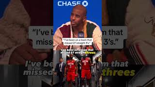 CP3 on the Warriors bad shooting night