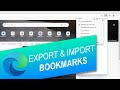 How to Export and Import Bookmarks in Edge