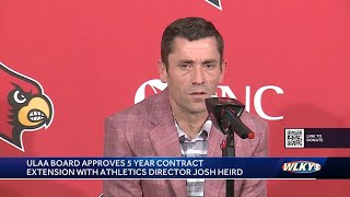 UofL athletics votes to extend AD Josh Heird's contract through 2030