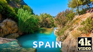 STUNNING Nature Walk in Spain to Fonts de l'Algar Waterfalls 4k