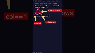 #77 C program to print A of Stars || C++ || C language tutorial🔺📘📕 #shorts#programming#c