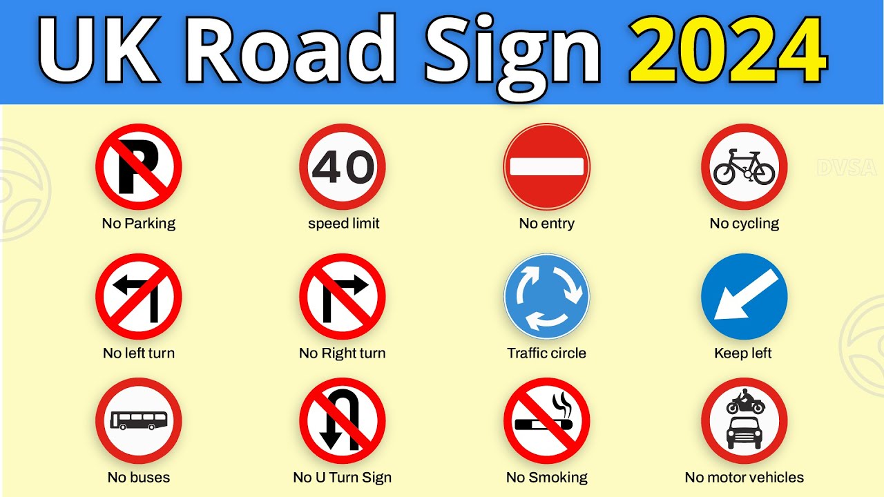 Printable Road Signs For Driving Test