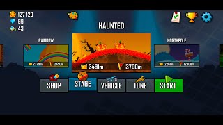 Hill Climb Racing (2012) - Haunted - All Vehicles and All Records