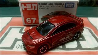 (絕版)Tomica unboxing no.67 Mitsubishi Lancer Evolution X