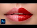 How to add Lipstick Lip Gloss in Photoshop - Glossy Lips 2022