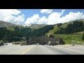 Relaxing Drive through the Eisenhower Tunner on I-70 in Colorado (Driver Filming)