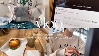 【vlog】図書館に行ってレポートを1日で終わらせた日📓.スキンケア用品.おすすめのプレイリスト🎧💖