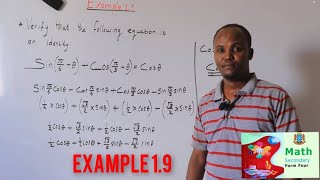 Trigonometry: Fasalka 12aad, Xisaab example 1.9