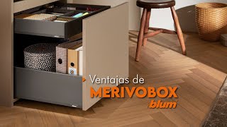 Ventajas de los herrajes Merivobox de Blum para cajones metálicos