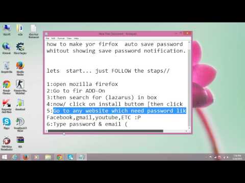 How to make your firefox to autosave password How to make your firefox to autosave password