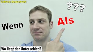 Deutsch lernen: wenn vs.  als - Wo liegt der Unterschied? 學習德文 對照德語連接詞