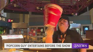 Corpus Christi movie theater 'Popcorn Guy' offers entertainment before the main