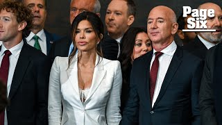 Lauren Sánchez wears winter white with fiancé Jeff Bezos at Donald Trump inauguration