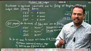 electronic cash ledger in gst, gst b.com 5th semester,