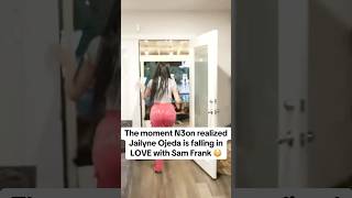 The moment N3on realized Jailyne Ojeda is falling in LOVE with Sam Frank 😳 #n3on #n3onclips