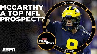 Is J.J. McCarthy a 1st round quarterback? | First Draft