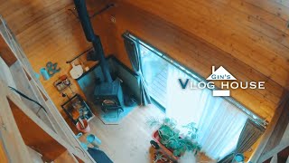 【田舎暮らしvlog】ワンダーデバイスの友達宅に遊びに行く　log house