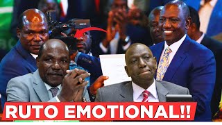 BREAKING NEWS!! President Ruto emotional speech after the death of Chebukati.