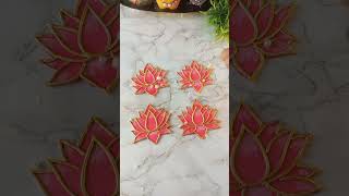 ✨DIY Lotus wall hanging😍 #shorts #craft #diy #youtubeshorts #decoration