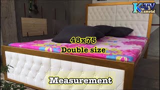 48x75 double size bed frame | Unique design and idea