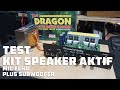 Test Kit Speaker Aktif Dragon mic echo plus subwoofer #speakeraktif