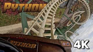 POV: Python (Front Row) at Winter Efteling 2025 4K 30FPS | Arrow Dynamics & Vekoma | Corkscrew